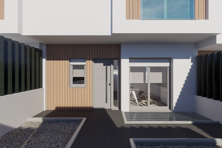 Porche Chalets Adosados en Arroyo de la Encomienda - Bellavista Homes