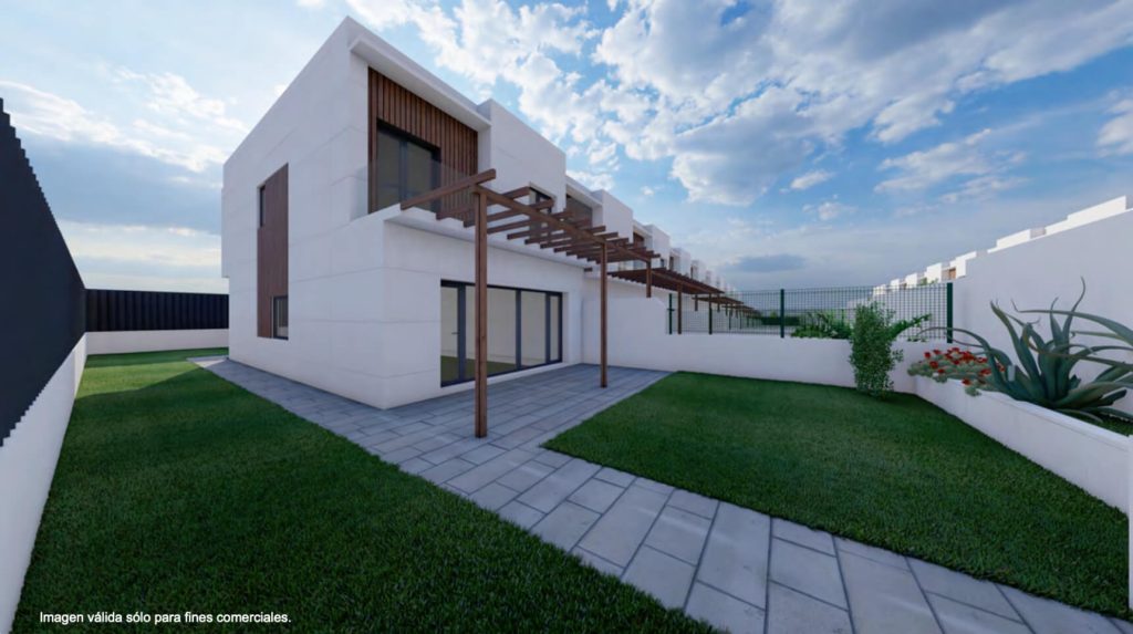 Fachada Chalets Adosados en Arroyo de la Encomienda - Bellavista Homes