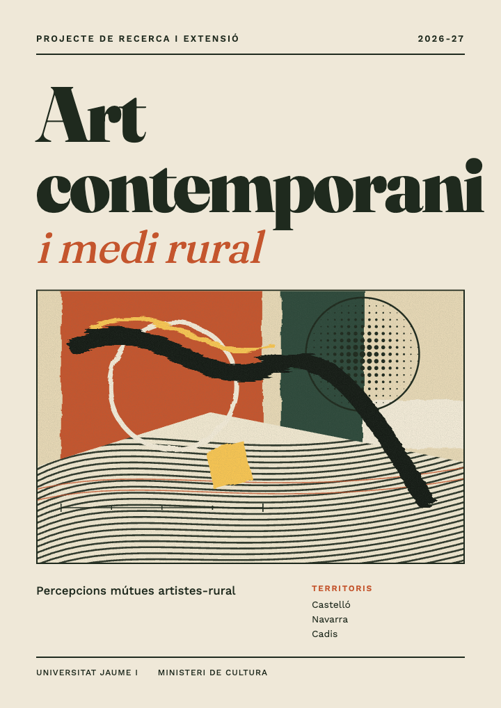 Cartell del projecte Art contemporani i medi rural, 2026–27